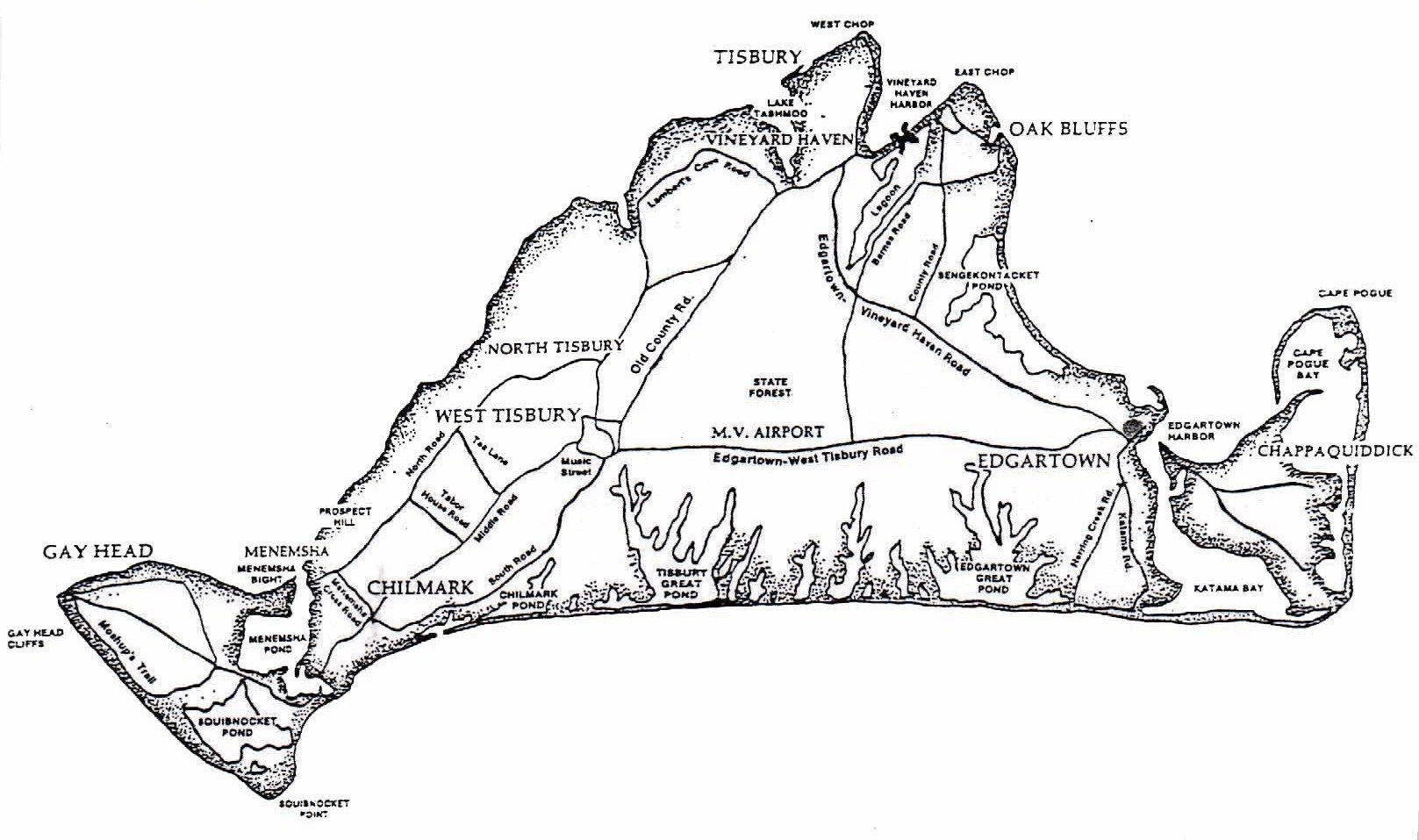 Map Of Marthas Vineyard
